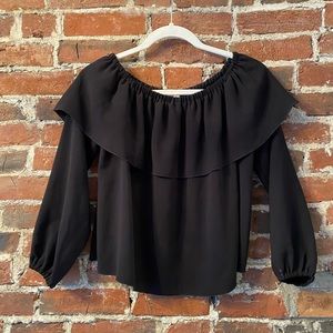 Wilfred Sheer Off-the-Shoulder Blouse